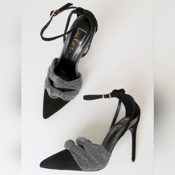 NWT Lulu's Santina Pointed-Toe Ankle Strap Stilettos in Women's 9 - Picture 2 of 10